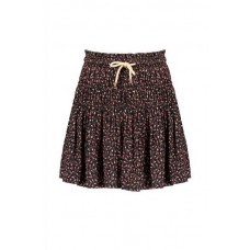 Neille skirt short Tulips AOP with smocked waist N208-5704